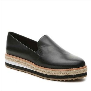 Crown Vintage | Bina Black Leather Loafer Slip On